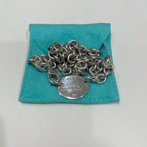 Please Return To Tiffany & Co Oval Tag Choker (Authentic)